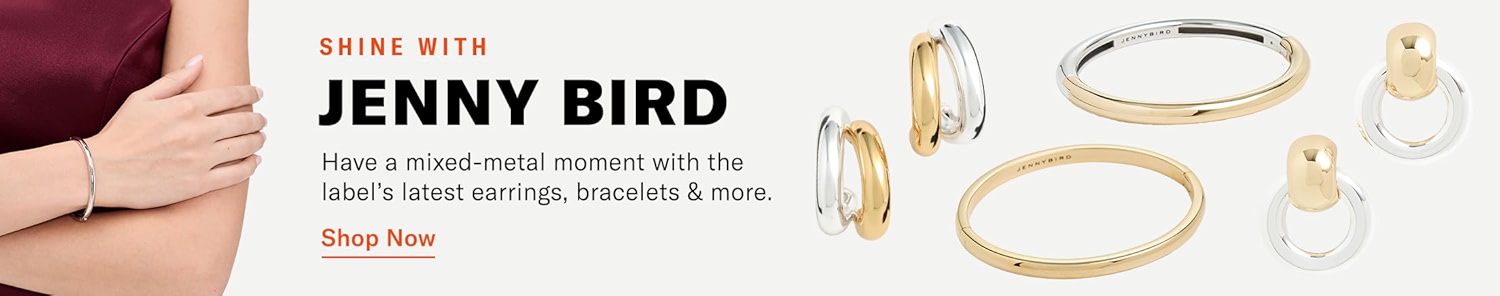 Shine With
Jenny Bird
Have a mixed-metal moment with the label's latest earrings, bracelets & more.
Shop Now